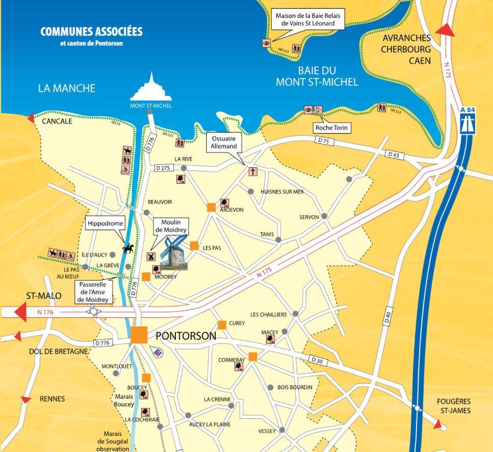 Appartement Familial Le Tanis Pontorson Ngoại thất bức ảnh
